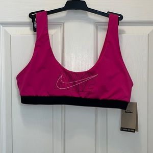Fuchsia Nike swim bra